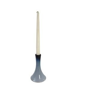 Peter Pots Seagull Blue Candle Holder / Bud Vase 6.5" Tall Flared Candleholder